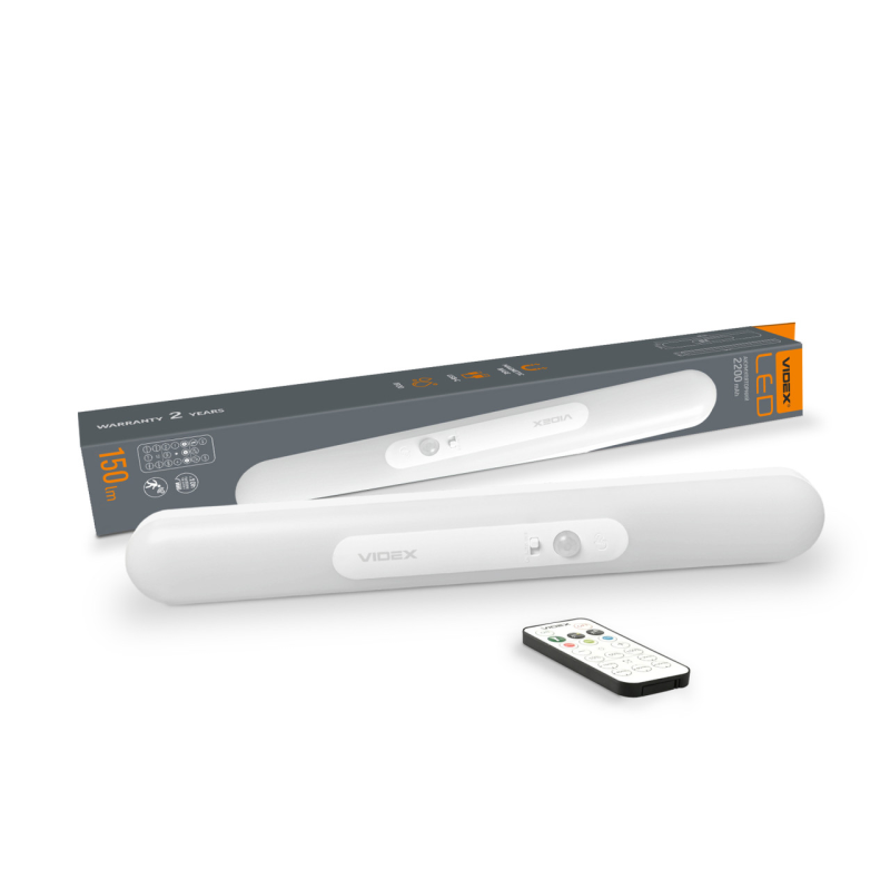 LED Світильник акумуляторний з датчиком руху VIDEX VL-NL013W-SR